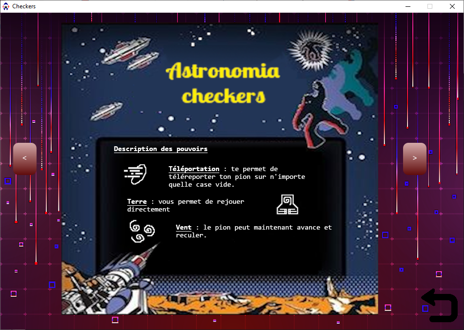 Exemple de Astronomia Checkers